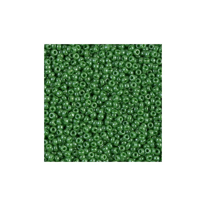 Miyuki Rocailles 11/0 0431 Opaque Green Luster