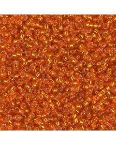 Miyuki Rocailles 11/0 0008 Silver Lined Orange