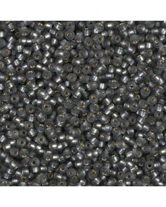 Miyuki Rocailles 11/0 0021F Matte Silver Lined Grey