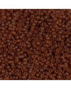Miyuki Rocailles 11/0 0134F Matte Transparent Dark Amber
