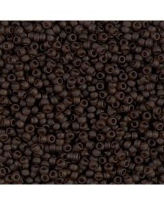 Miyuki Rocailles 11/0 0135F Matte Transparent Brown