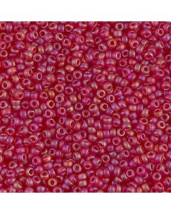 Miyuki Rocailles 11/0 0141FR Matte Transparent Ruby AB