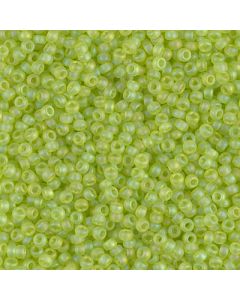 Miyuki Rocailles 11/0 0143FR Matte Transparent Peridot AB
