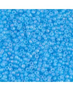Miyuki Rocailles 11/0 0148FR Matte Transparent Aqua AB