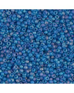 Miyuki Rocailles 11/0 0149FR Matte Transparent Capri Blue AB