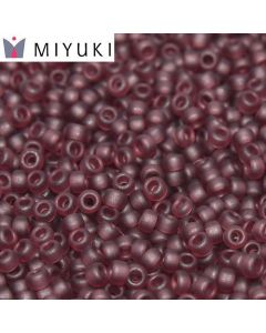 Miyuki Rocailles 11/0 0153F Matte Transparent Dark Amethyst