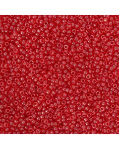 Miyuki Rocailles 11/0 0166 Transparent Strawberry Luster