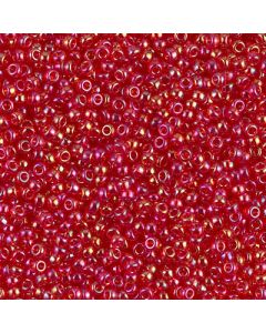 Miyuki Rocailles 11/0 0254D Transparent Dark Red AB