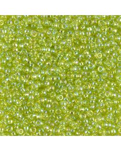 Miyuki Rocailles 11/0 0258 Transparent Peridot AB
