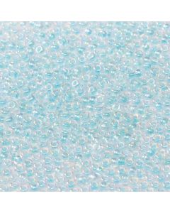 Miyuki Rocailles 11/0 0269 Glacier Blue Lined Crystal AB