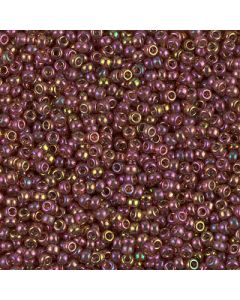 Miyuki Rocailles 11/0 0301 Transparent Red Gold Luster AB