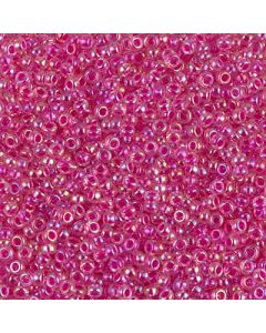 Miyuki Rocailles 11/0 0355 Hot Pink Lined Crystal AB