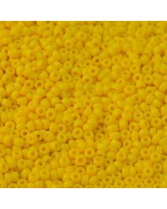 Miyuki Rocailles 11/0 0404D Opaque Dark Yellow