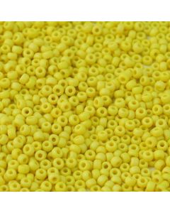 Miyuki Rocailles 11/0 0404FR Yellow Opaque Matted AB