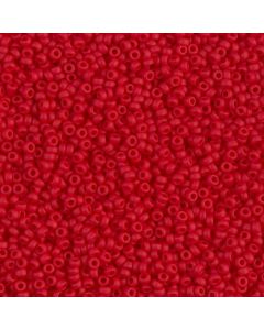 Miyuki Rocailles 11/0 0408F Matte Opaque Red