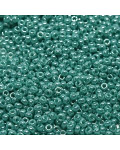 Miyuki Rocailles 11/0 0435 Opaque Turquoise Green Luster