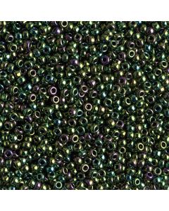 Miyuki Rocailles 11/0 0465 Metallic Dark Green Iris