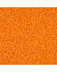 Miyuki Rocailles 11/0 0473 Opaque Light Orange Rainbow