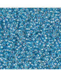 Miyuki Rocailles 11/0 1018 Silver Lined Aqua AB
