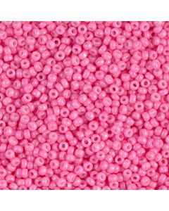 Miyuki Rocailles 11/0 1385 Dyed Opaque Carnation Pink
