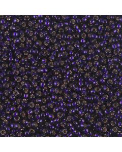 Miyuki Rocailles 11/0 1426 Silver Lined Dyed Dark Purple