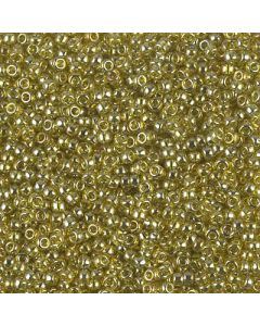 Miyuki Rocailles 11/0 1889 Transparent Olive Gold Luster