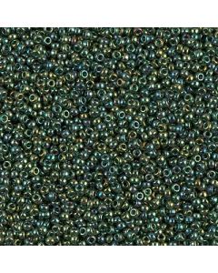 Miyuki Rocailles 11/0 1890 Transparent Emerald Gold Luster AB