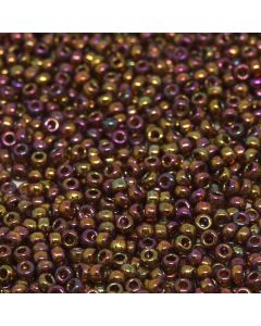Miyuki Rocailles 11/0 1891 Transparent Cinnamon Gold Luster AB