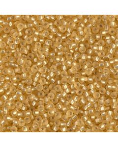 Miyuki Rocailles 11/0 1902 Semi-Matte Silver Lined Gold
