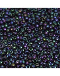 Miyuki Rocailles 11/0 2073 Matte Metallic Aubergine Iris