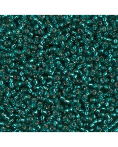 Miyuki Rocailles 11/0 2425 Caribbean Teal Silver Lined