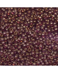 Miyuki Rocailles 11/0 2448 Transparent Plum Gold Luster