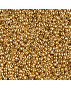 Miyuki Rocailles 11/0 4202 Duracoat® Galvanized Gold