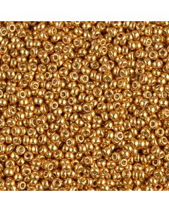Miyuki Rocailles 11/0 4203 Duracoat® Galvanized Yellow Gold