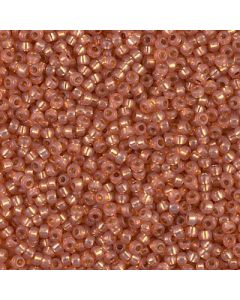 Miyuki Rocailles 11/0 4233 Duracoat® Dyed Semi-Matte Silver Lined Rose Copper