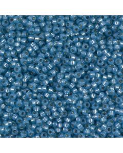 Miyuki Rocailles 11/0 4242 Duracoat® Dyed Semi-Matte Silver Lined Light Bayberry