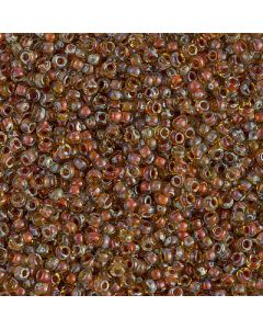 Miyuki Rocailles 11/0 4501 Transparent Saffron Picasso