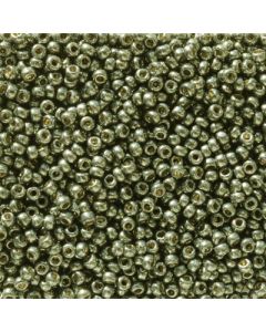 Miyuki Rocailles 11/0 5112 Duracoat® Galvanized Dark Steel Green