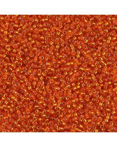 Miyuki Rocailles 15/0 0009 Silver Lined Tangerine