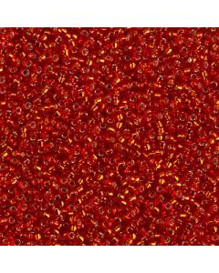 Miyuki Rocailles 15/0 0010 Silver Lined Red