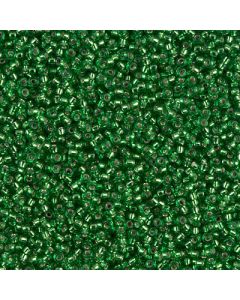 Miyuki Rocailles 15/0 0016 Silver Lined Green