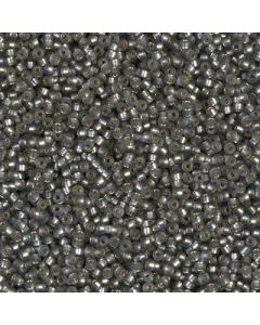 Miyuki Rocailles 15/0 0021F Matte Silver Lined Grey