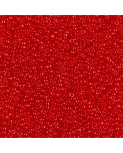 Miyuki Rocailles 15/0 0140 Transparent Red