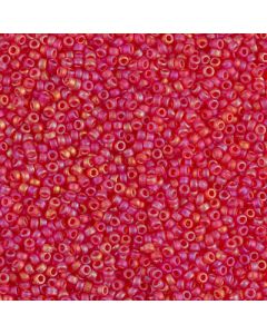 Miyuki Rocailles 15/0 0140FR Matte Transparent Berry AB