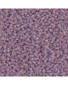 Miyuki Rocailles 15/0 0142FR Matte Transparent Lilac AB
