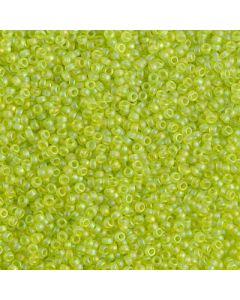 Miyuki Rocailles 15/0 0143FR Matte Transparent Peridot AB
