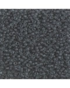Miyuki Rocailles 15/0 0152F Matte Transparent Grey