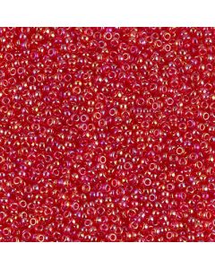 Miyuki Rocailles 15/0 0254 Transparent Strawberry AB