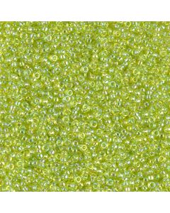 Miyuki Rocailles 15/0 0258 Transparent Peridot AB