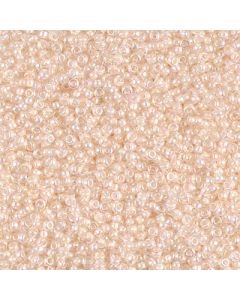 Miyuki Rocailles 15/0 0281 Inside Dyed Color Pale Peach AB